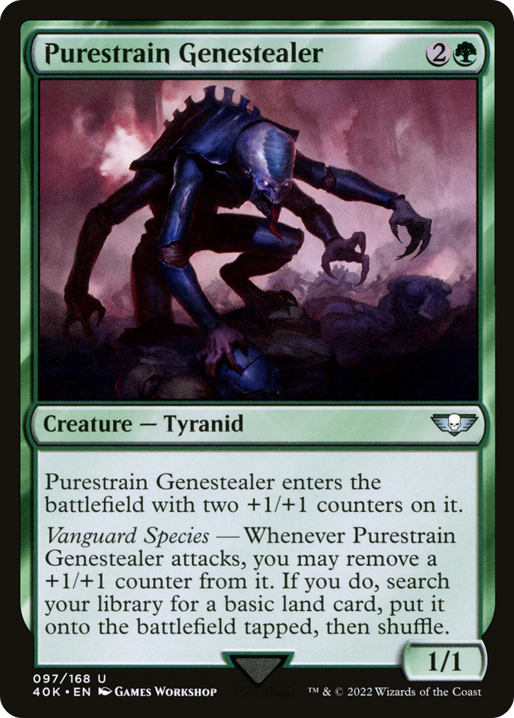 Image of Purestrain Genestealer (40K-097) - Warhammer 40,000 Commander