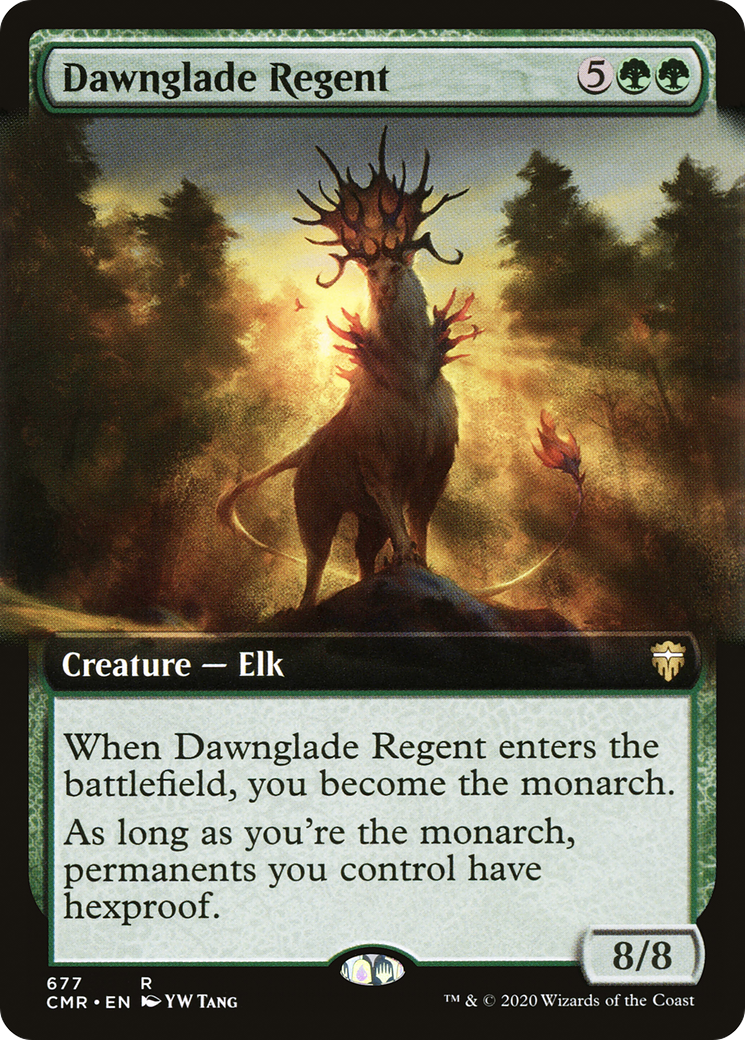Image of Dawnglade Regent (Extended Art) (CMR-677) - Commander Legends: (Extended Art) Foil