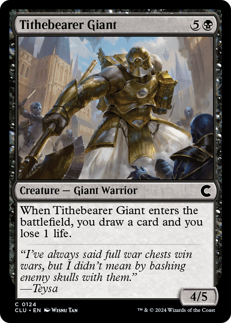 Image of Tithebearer Giant (CLU-124) - Ravnica: Clue Edition