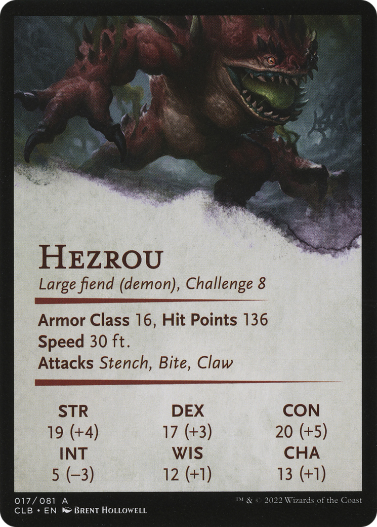 Image of Hezrou // Hezrou (ACLB-017) - Battle for Baldur's Gate Art Series (Borderless) Foil
