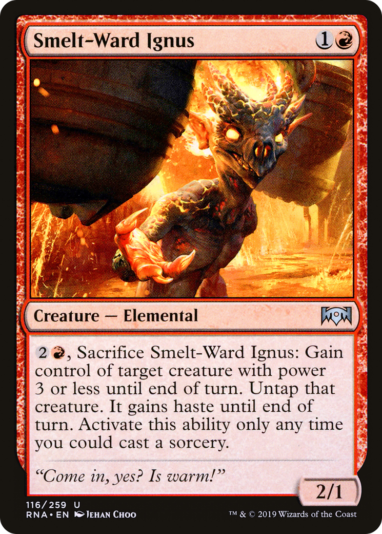 Image of Smelt-Ward Ignus (RNA-116) - Ravnica Allegiance