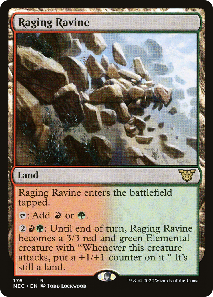 Image of Raging Ravine (NEC-176) - Neon Dynasty Commander