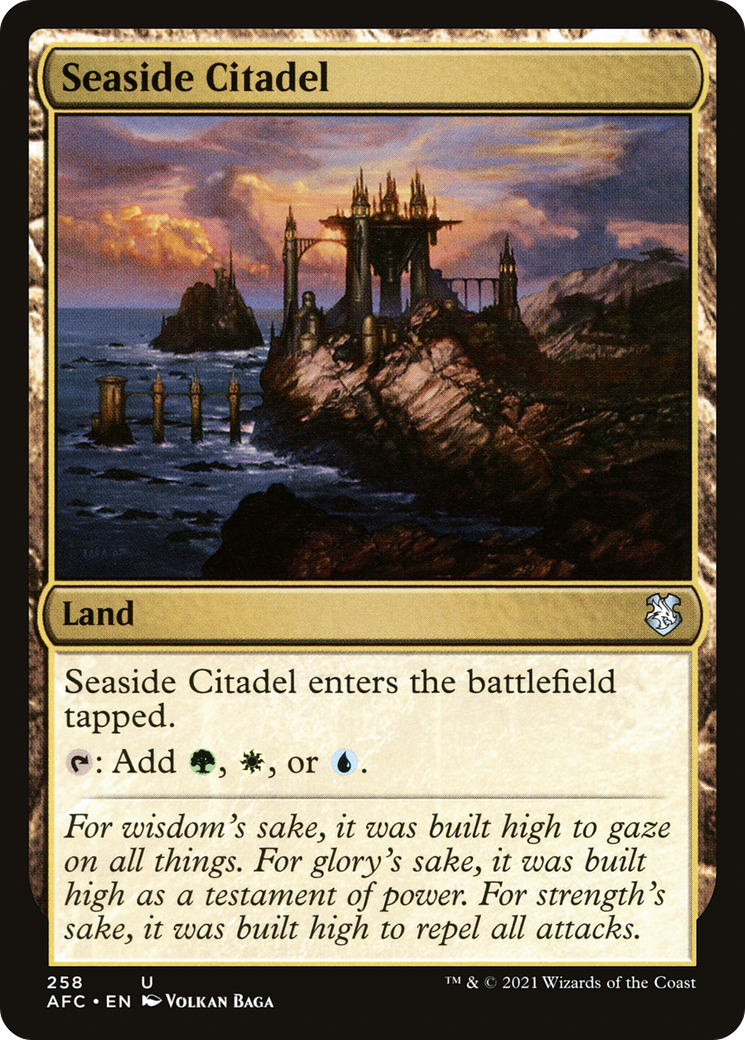 Image of Seaside Citadel (AFC-258) - Forgotten Realms Commander
