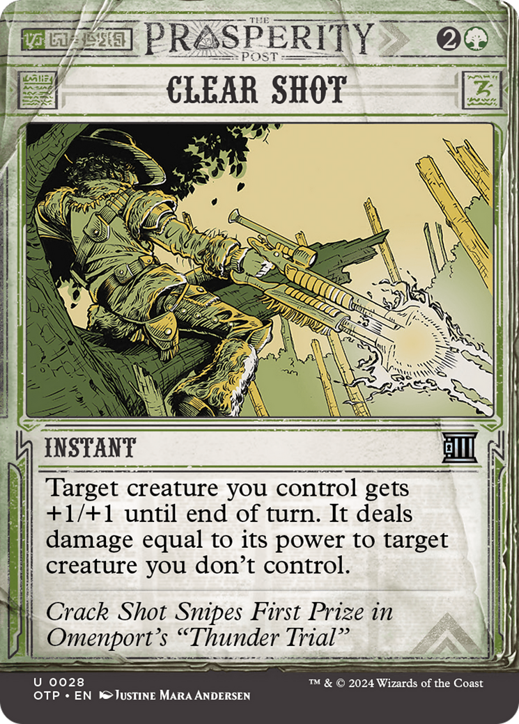 Image of Clear Shot (OTP-028) - Breaking News: (Showcase) (Borderless) Foil