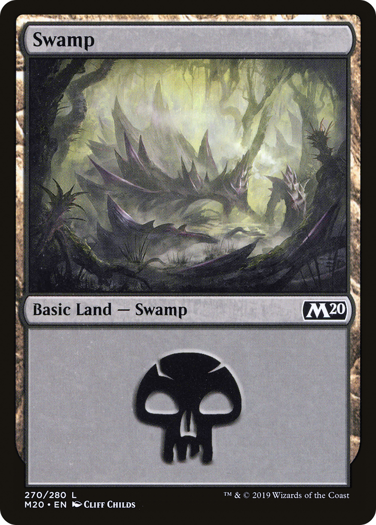 Image of Swamp (270) (M20-270) - Core Set 2020