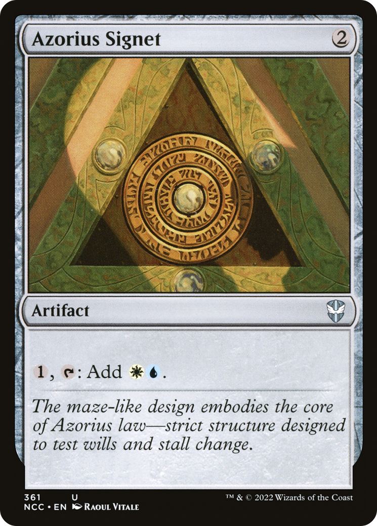 Image of Azorius Signet (NCC-361) - New Capenna Commander