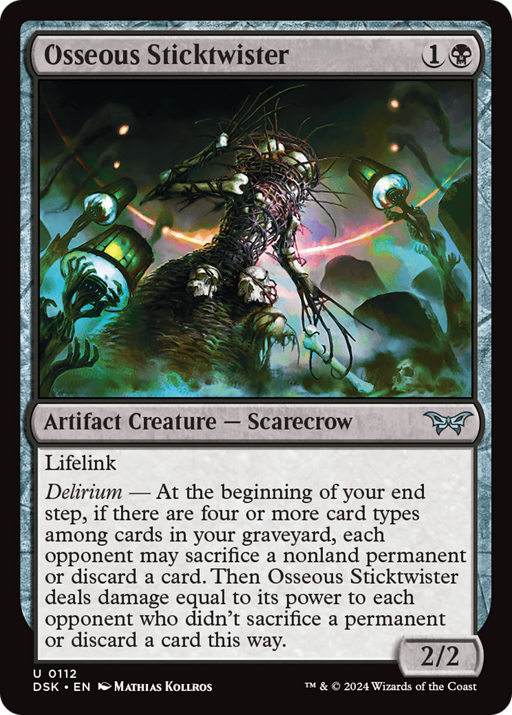 Image of Osseous Sticktwister (DSK-112) - Duskmourn: House of Horror Foil