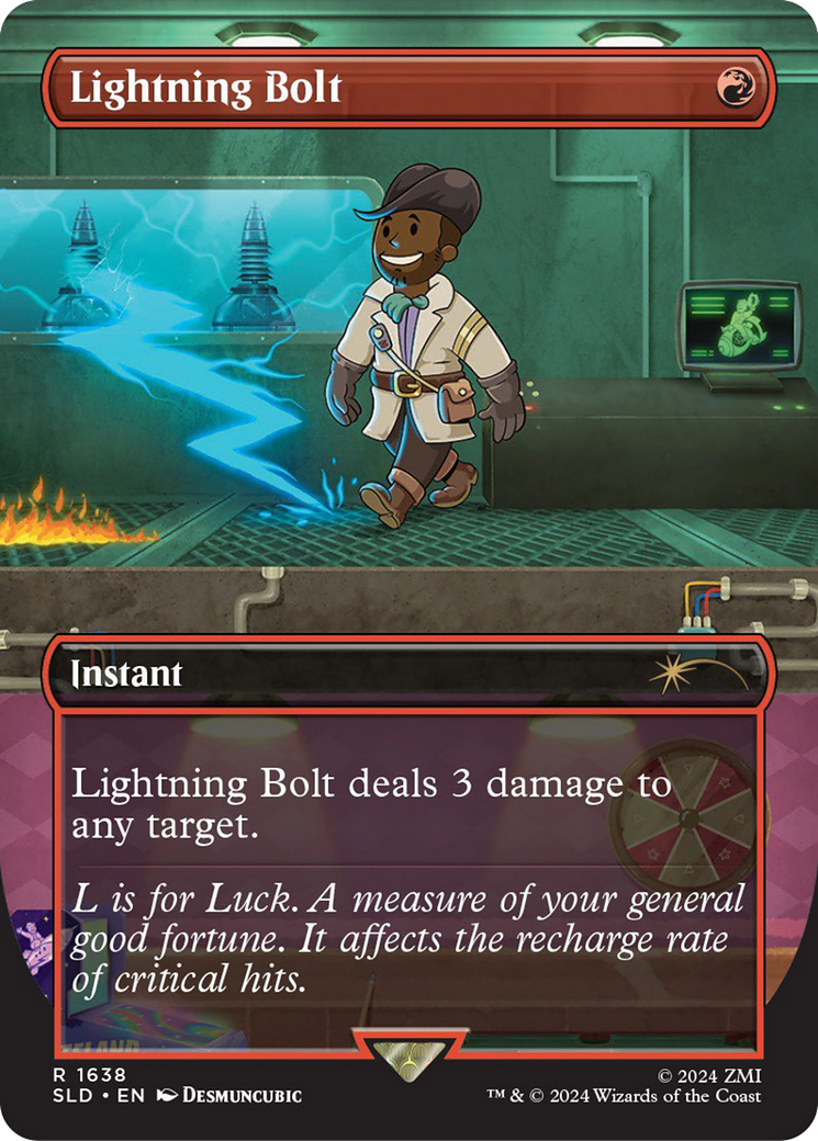 Image of Lightning Bolt (1638) (SLD-1638) - Secret Lair Drop (Borderless)