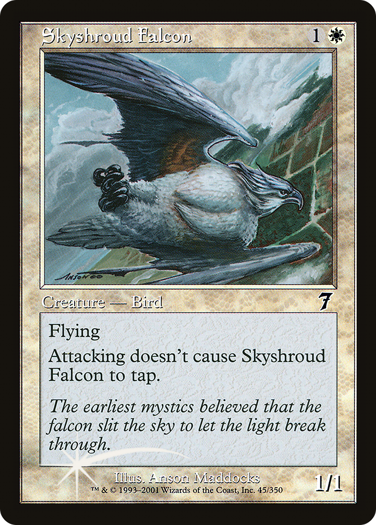 Image of Skyshroud Falcon (7ED-045) - 7th Edition