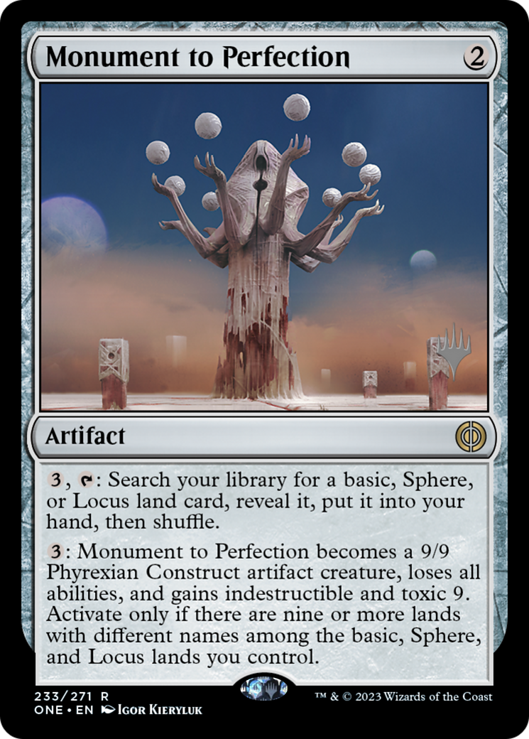 Image of Monument to Perfection (PPONE-233) - Phyrexia: All Will Be One Promos Foil
