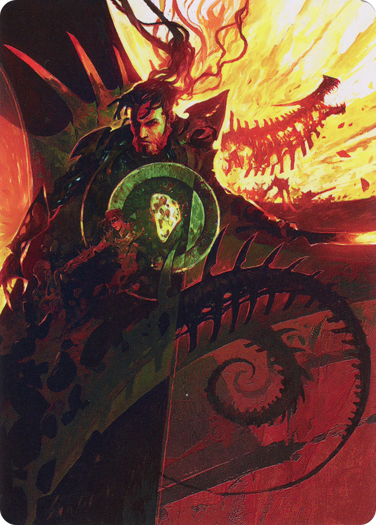 Image of Mishra's Command // Mishra's Command (ABRO-033) - The Brothers' War Art Series (Borderless) Foil