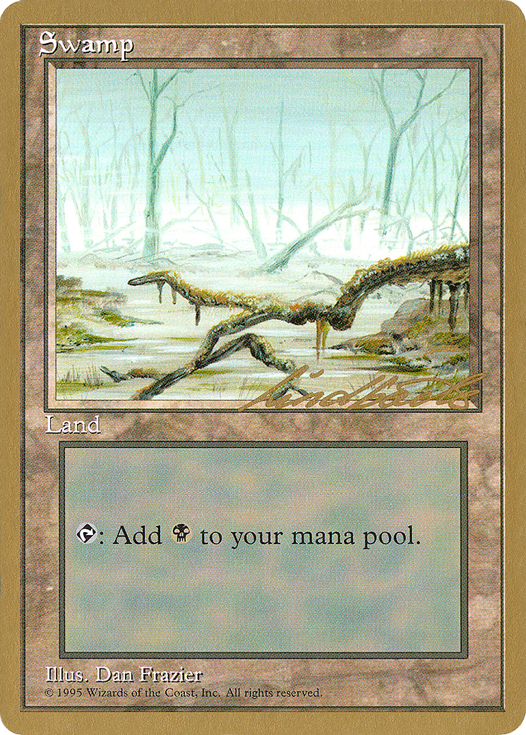 Image of Swamp (C) - 1996 Leon Lindback (4ED) (WCD-) - Pro Tour Collector Set