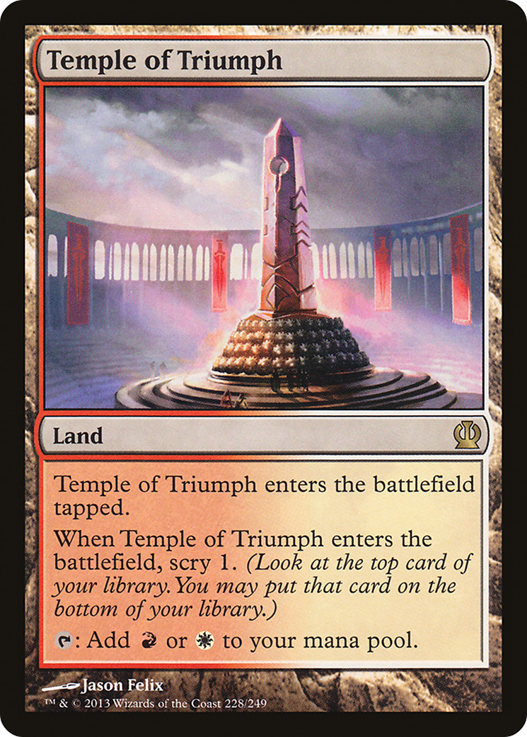 Image of Temple of Triumph (THS-228) - Theros Foil