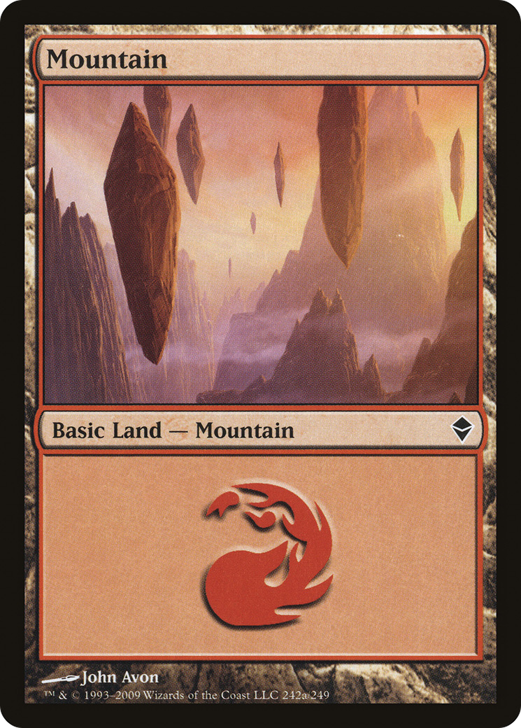 Image of Mountain (242a) (ZEN-242A) - Zendikar