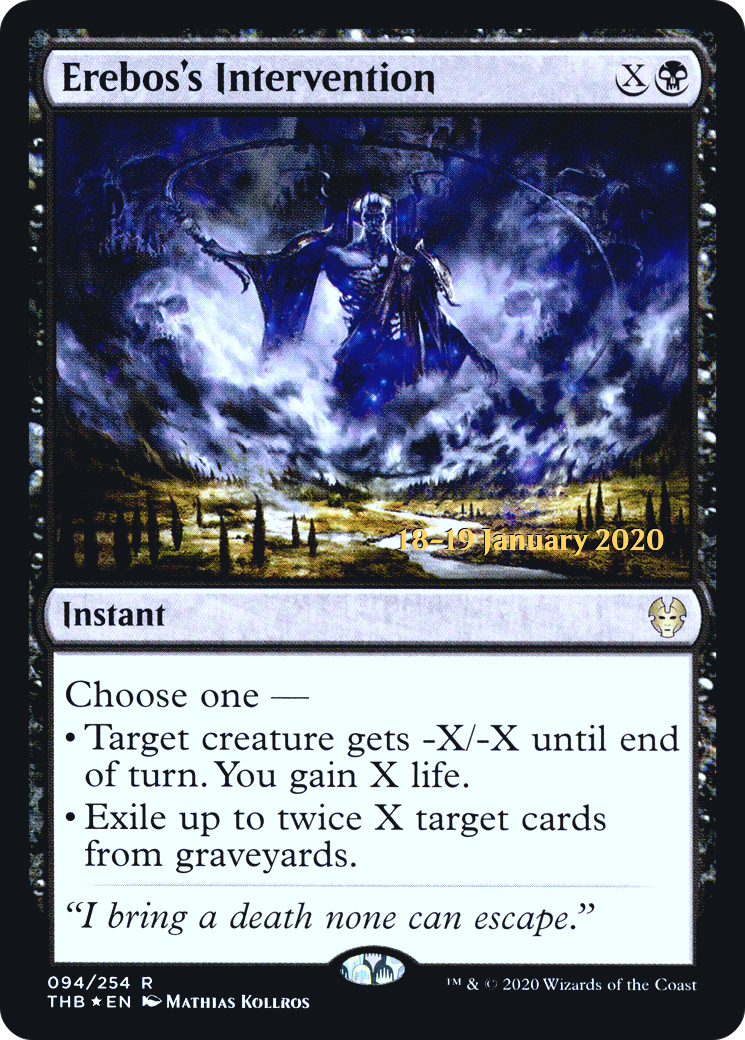 Image of Erebos's Intervention (PRE-094) - Theros Beyond Death Promos Foil