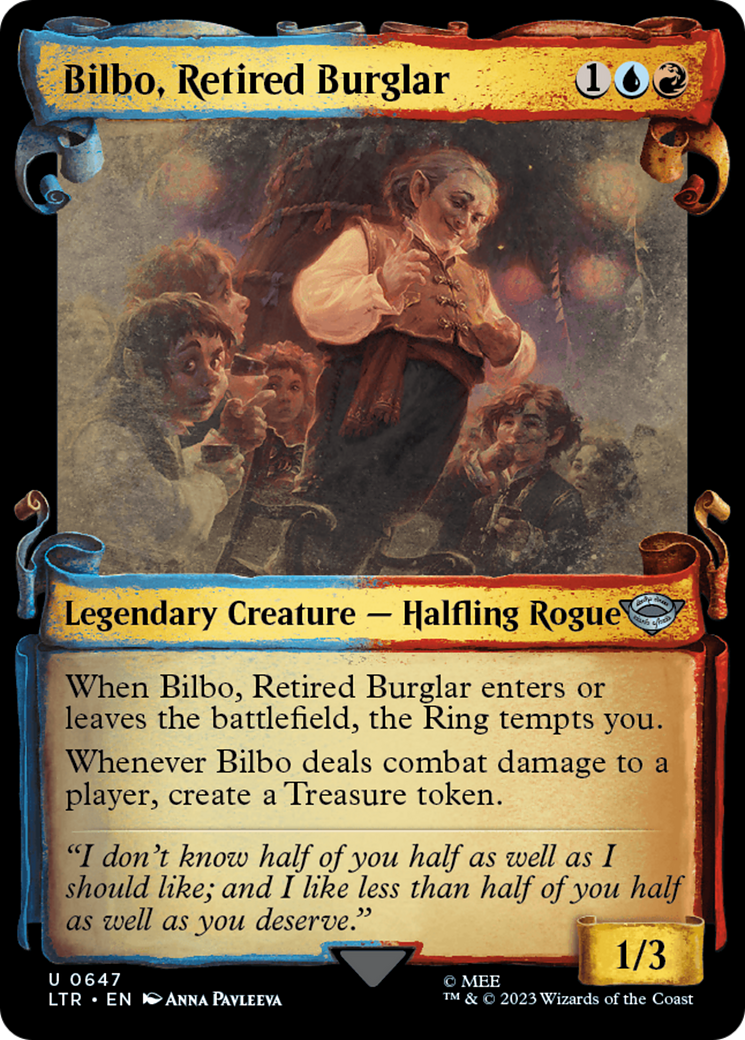 Image of Bilbo, Retired Burglar (Showcase Scrolls) (LTR-647) - The Lord of the Rings: Tales of Middle-earth: (Showcase)