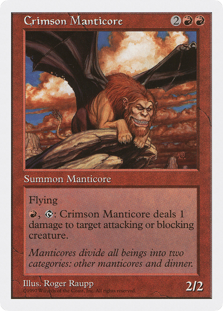 Image of Crimson Manticore (5ED-) - Fifth Edition