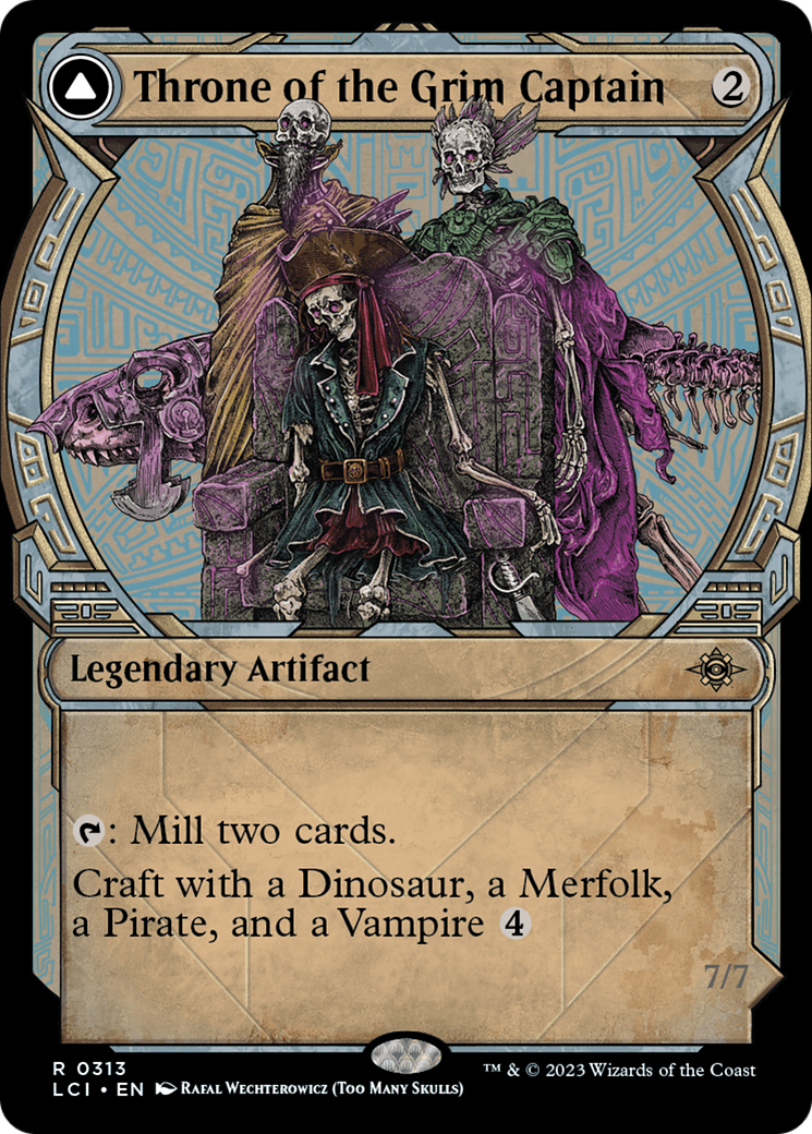 Image of Throne of the Grim Captain (Showcase) (LCI-313) - The Lost Caverns of Ixalan: (Showcase) Foil