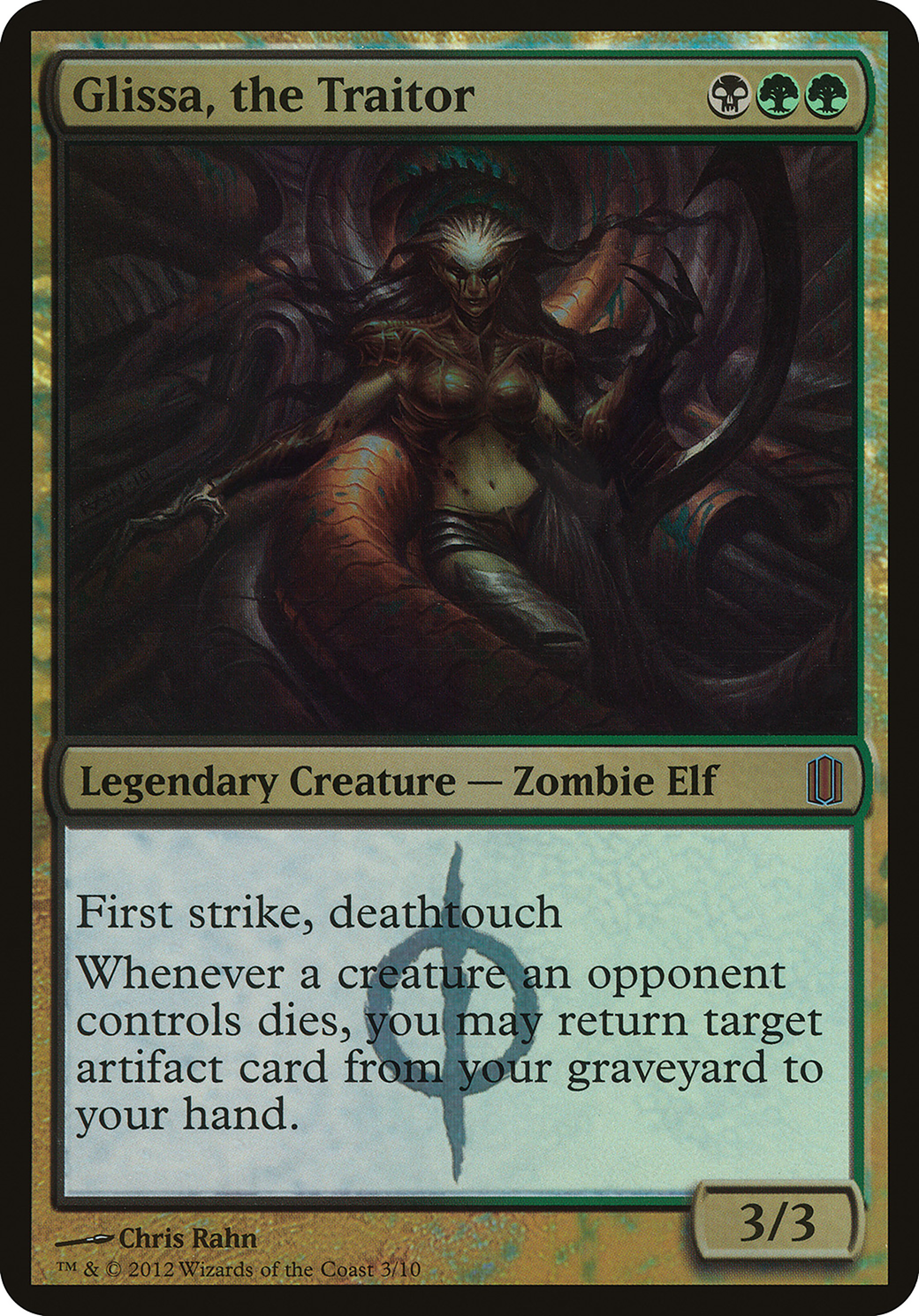 Image of Glissa, the Traitor (Commander's Arsenal) (OVER-) - Commander's Arsenal Oversized Foil