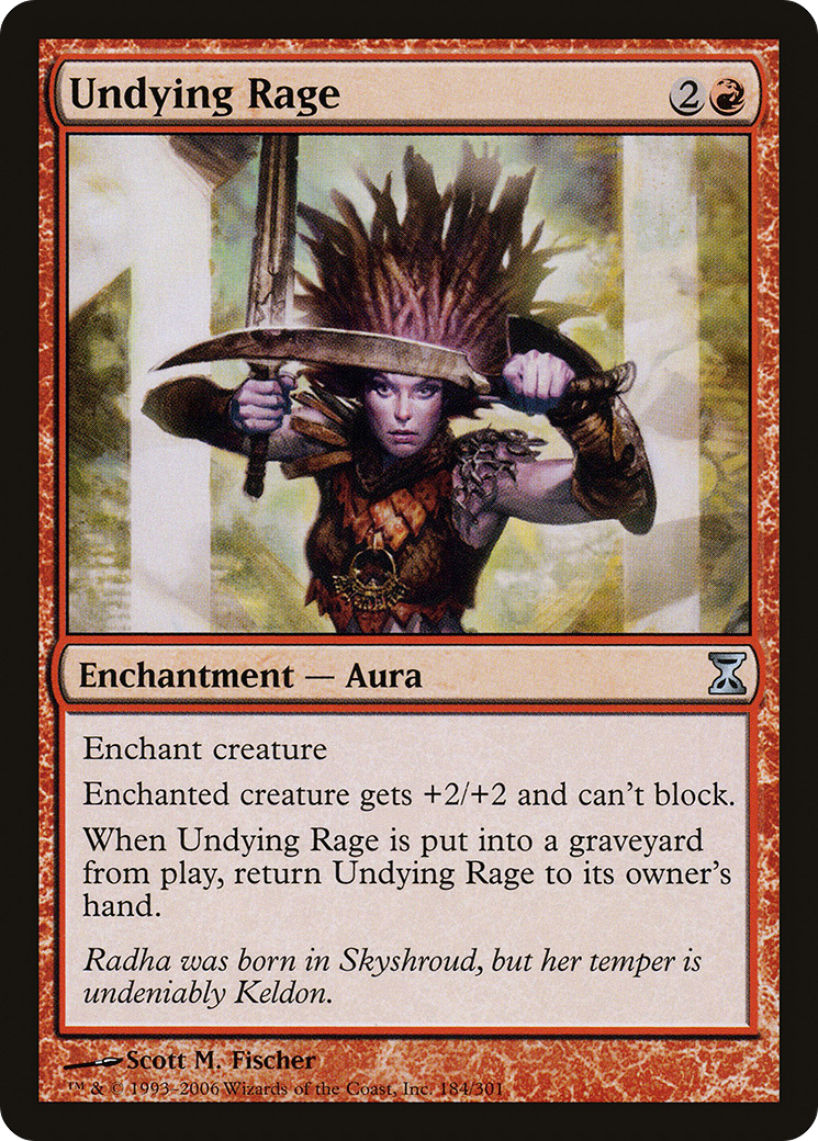 Image of Undying Rage (TSP-184) - Time Spiral Foil