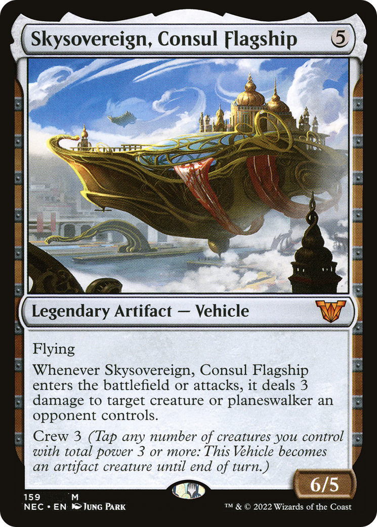 Image of Skysovereign, Consul Flagship (NEC-159) - Neon Dynasty Commander