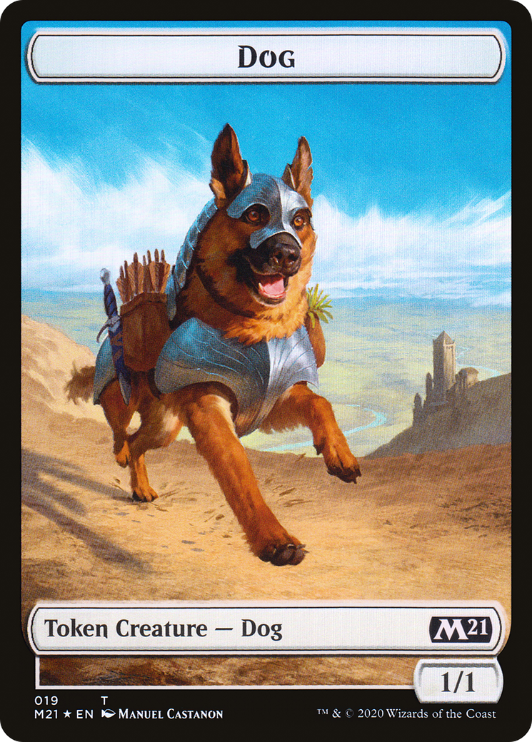 Image of Dog (TM21-019) - Core Set 2021 Tokens Foil