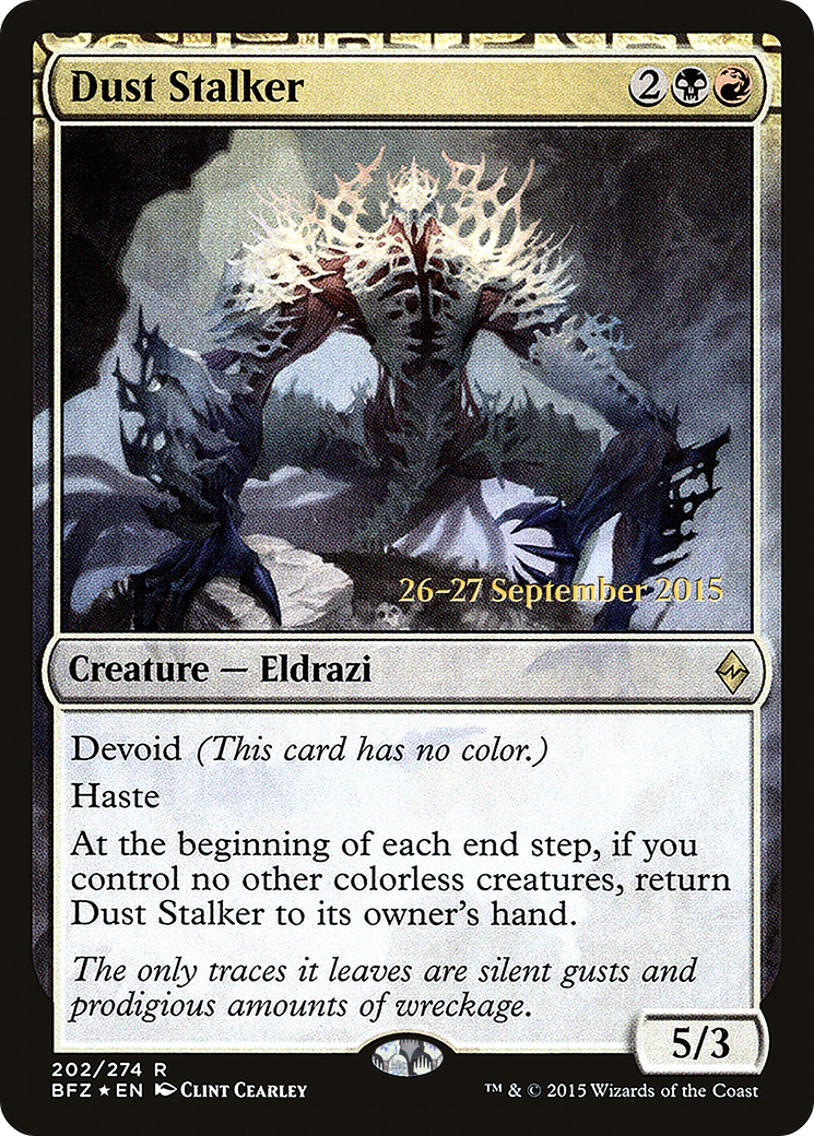 Image of Dust Stalker (PRE-202) - Battle for Zendikar Promos: (devoid) Foil
