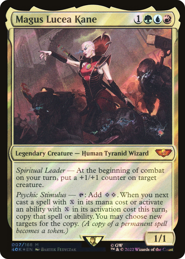 Image of Magus Lucea Kane (Surge Foil) (40K-007) - Warhammer 40,000 Commander Foil