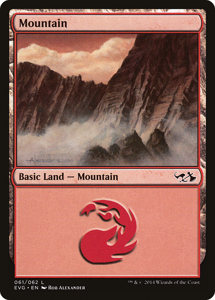 Image of Mountain (61) (Goblins vs Elves) (DD3-061) - Duel Decks Anthology: Elves vs. Goblins