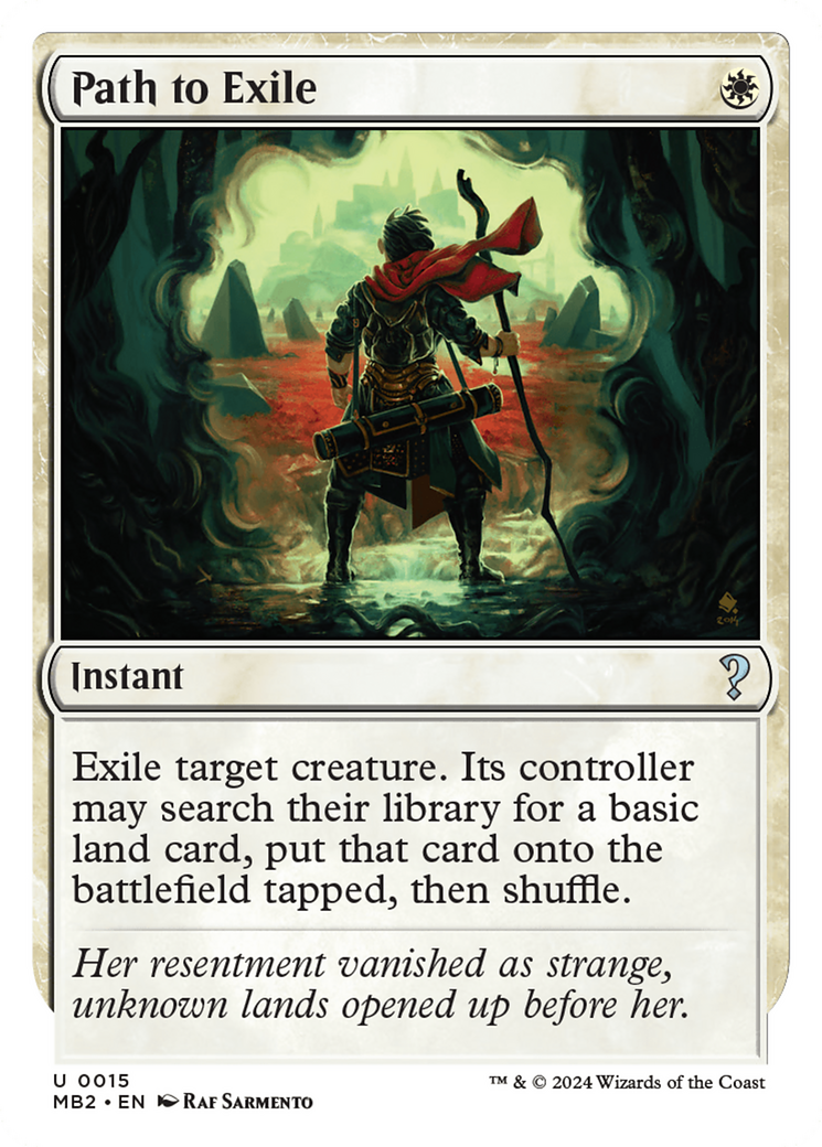 Image of Path to Exile (White Border) (MB2-015) - Mystery Booster 2