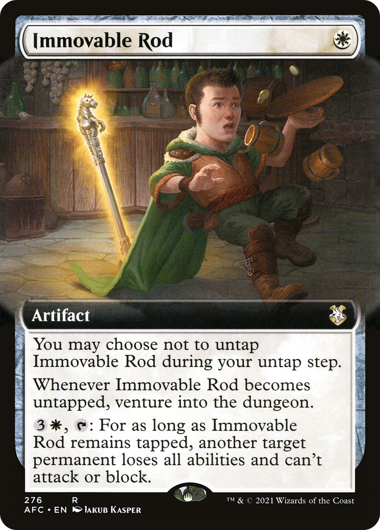 Image of Immovable Rod (Extended Art) (AFC-276) - Forgotten Realms Commander: (Extended Art)