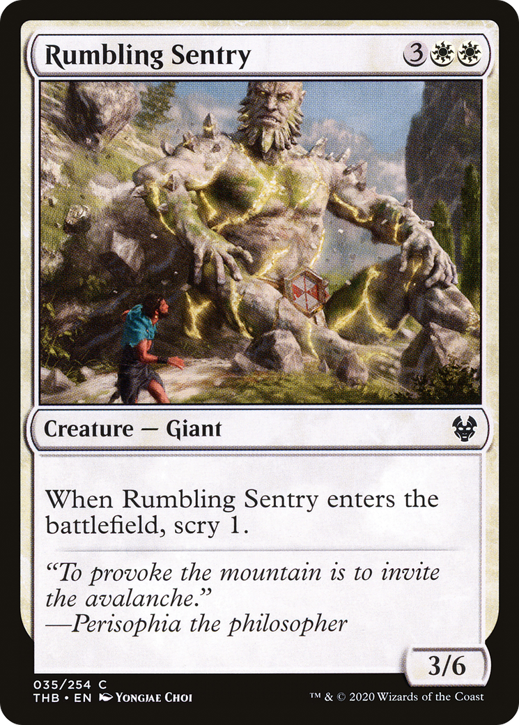 Image of Rumbling Sentry (THB-035) - Theros Beyond Death