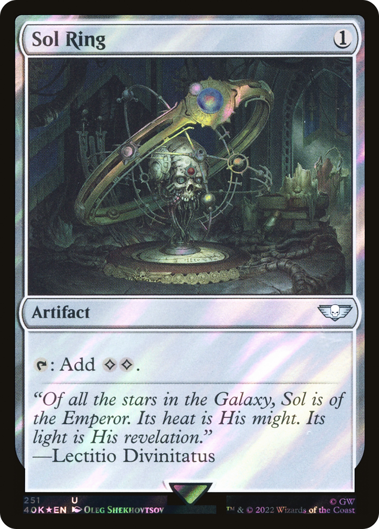 Image of Sol Ring (251) (Surge Foil) (40K-251) - Warhammer 40,000 Commander Foil