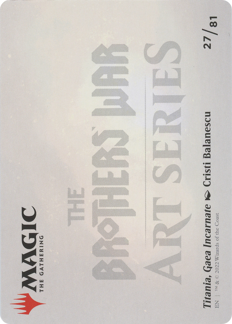 Image of Titania, Gaea Incarnate // Titania, Gaea Incarnate (ABRO-027) - The Brothers' War Art Series (Borderless)