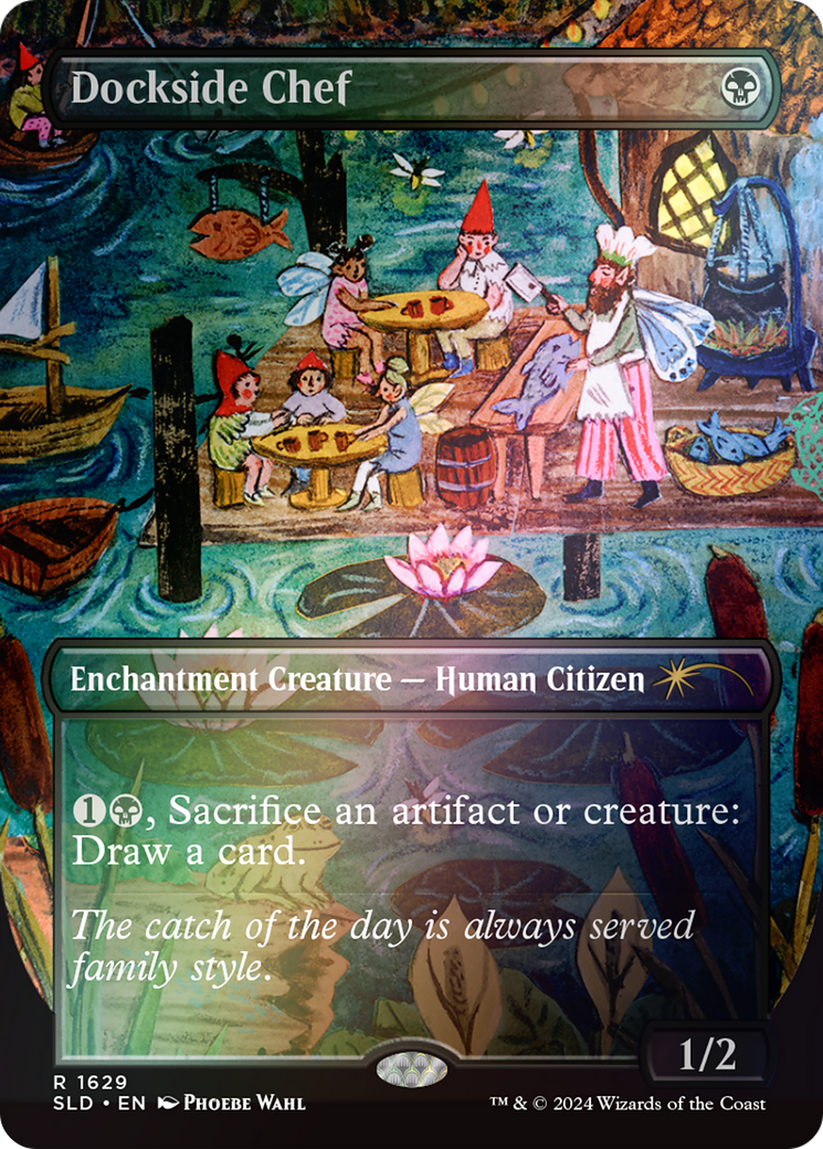 Image of Dockside Chef (Rainbow Foil) (SLD-1629★) - Secret Lair Drop (Borderless) Foil