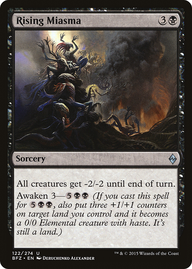 Image of Rising Miasma (BFZ-122) - Battle for Zendikar Foil