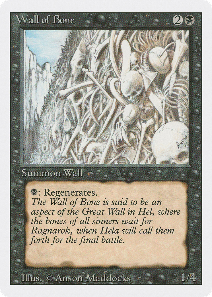 Image of Wall of Bone (3ED-) - Revised Edition