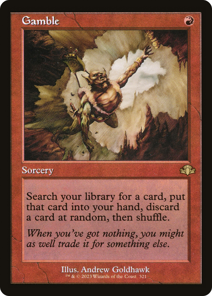 Image of Gamble (Retro Frame) (DMR-321) - Dominaria Remastered