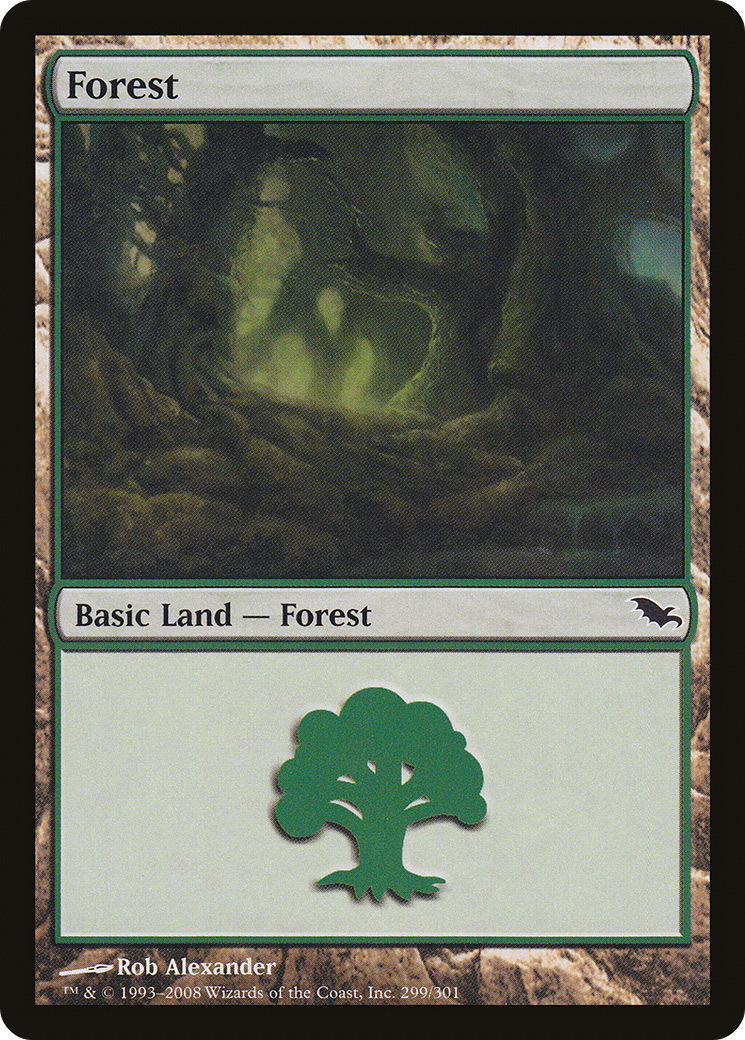 Image of Forest (299) (SHM-299) - Shadowmoor Foil