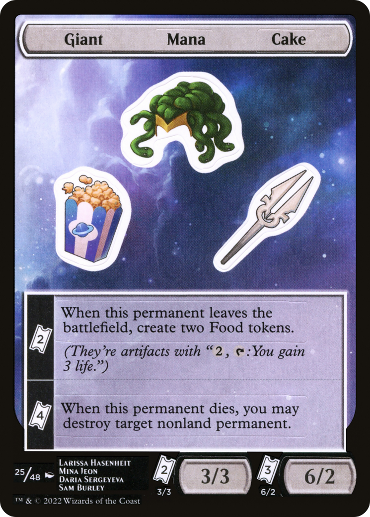 Image of Giant Mana Cake (UNF-025) - Unfinity Sticker Sheets