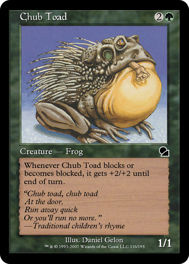 Image of Chub Toad (ME1-116) - Masters Edition Foil