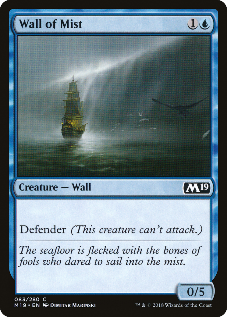Image of Wall of Mist (M19-083) - Core Set 2019