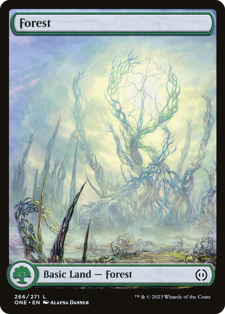 Image of Forest (266) - Full Art (ONE-266) - Phyrexia: All Will Be One