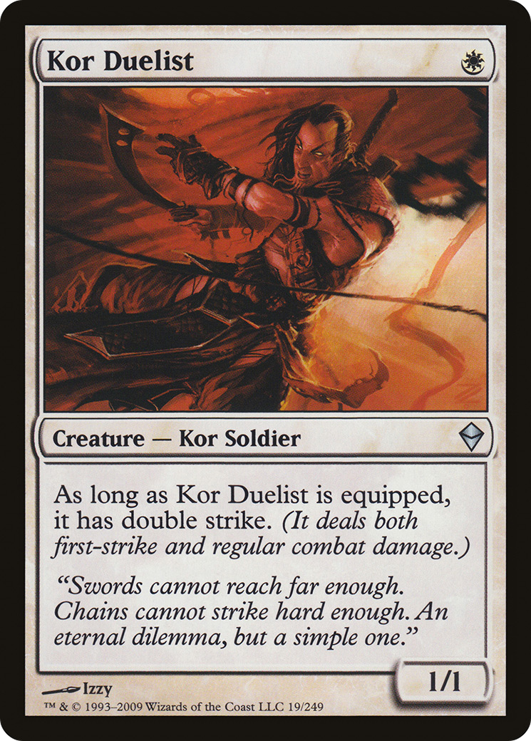 Image of Kor Duelist (ZEN-019) - Zendikar Foil