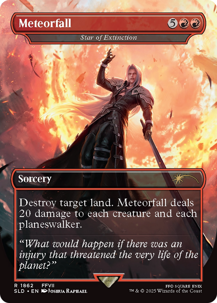 Image of Star of Extinction (SLD-1862) - Secret Lair Drop / Meteorfall (Borderless) Foil