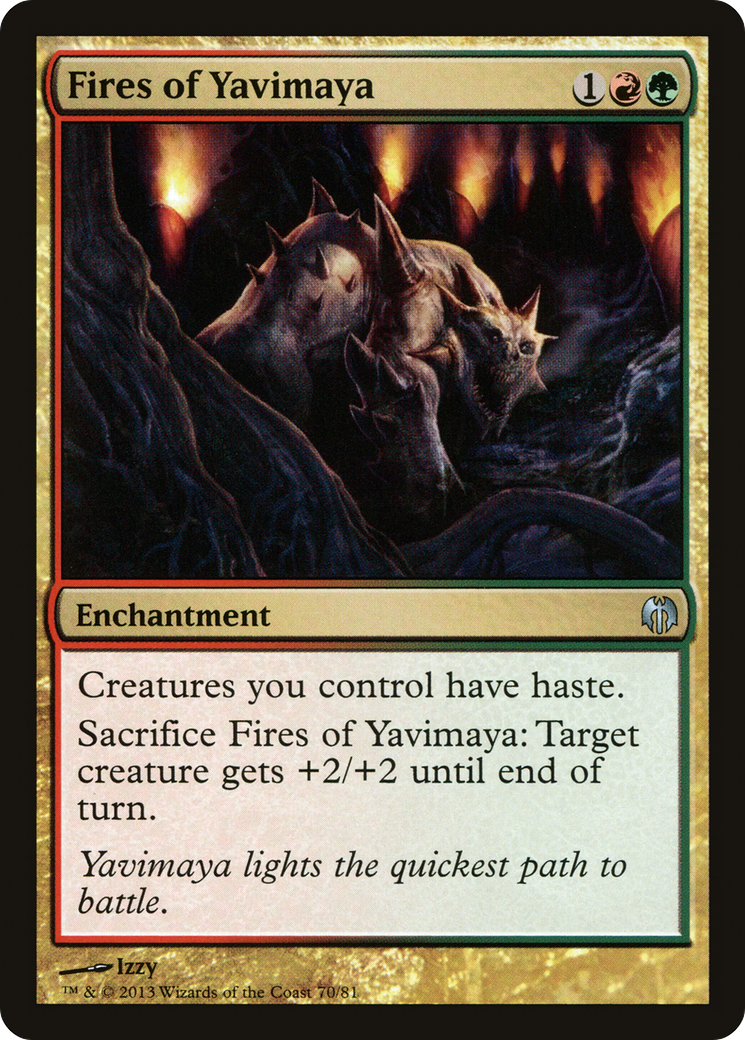 Image of Fires of Yavimaya (DDL-070) - Duel Decks: Heroes vs. Monsters
