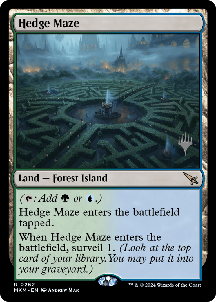 Image of Hedge Maze (PPMKM-262) - Murders at Karlov Manor Promos Foil