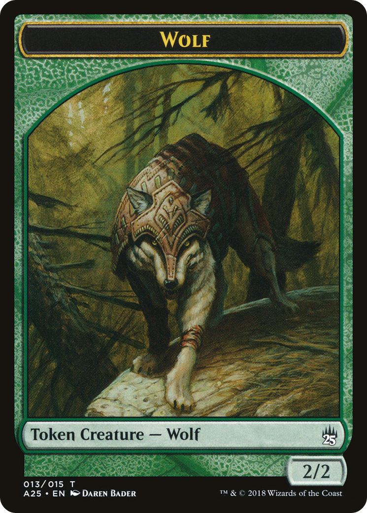 Image of Wolf Token (013) (A25-013) - Masters 25 Tokens