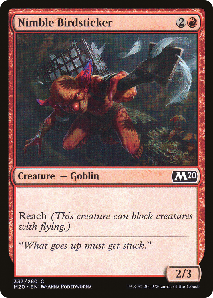 Image of Nimble Birdsticker (M20-333) - Core Set 2020