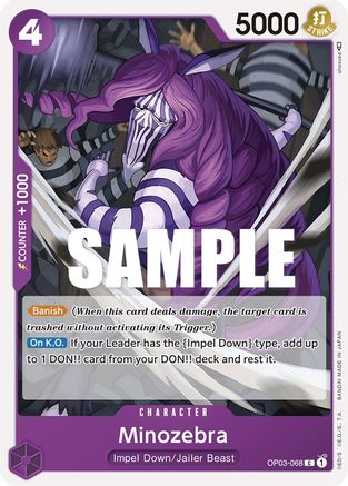 Image of Minozebra (OP03-068) - Pillars of Strength